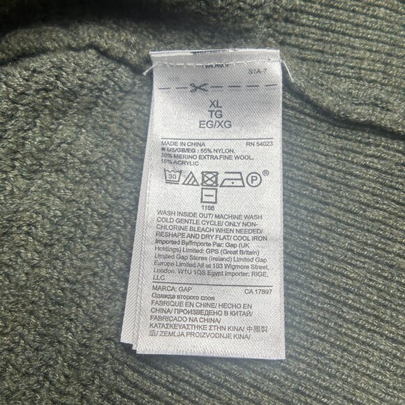 EUC Gap Women's Brooklyn Cardigan Forest Green Size XL - Picture 8 of 12